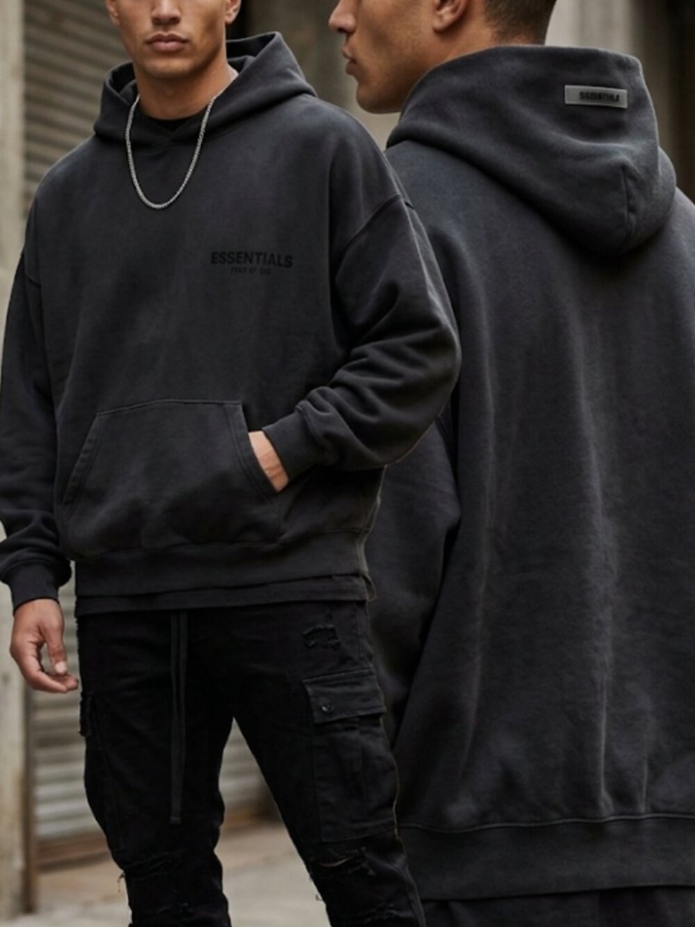 Essentials Fear Of God Black Hoodie Athleisure Comfy Cozy Lounge Mens Size M